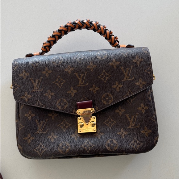 Louis Vuitton Braided Handle Pochette Metis Monogram Canvas with Leather - Picture 5 of 8